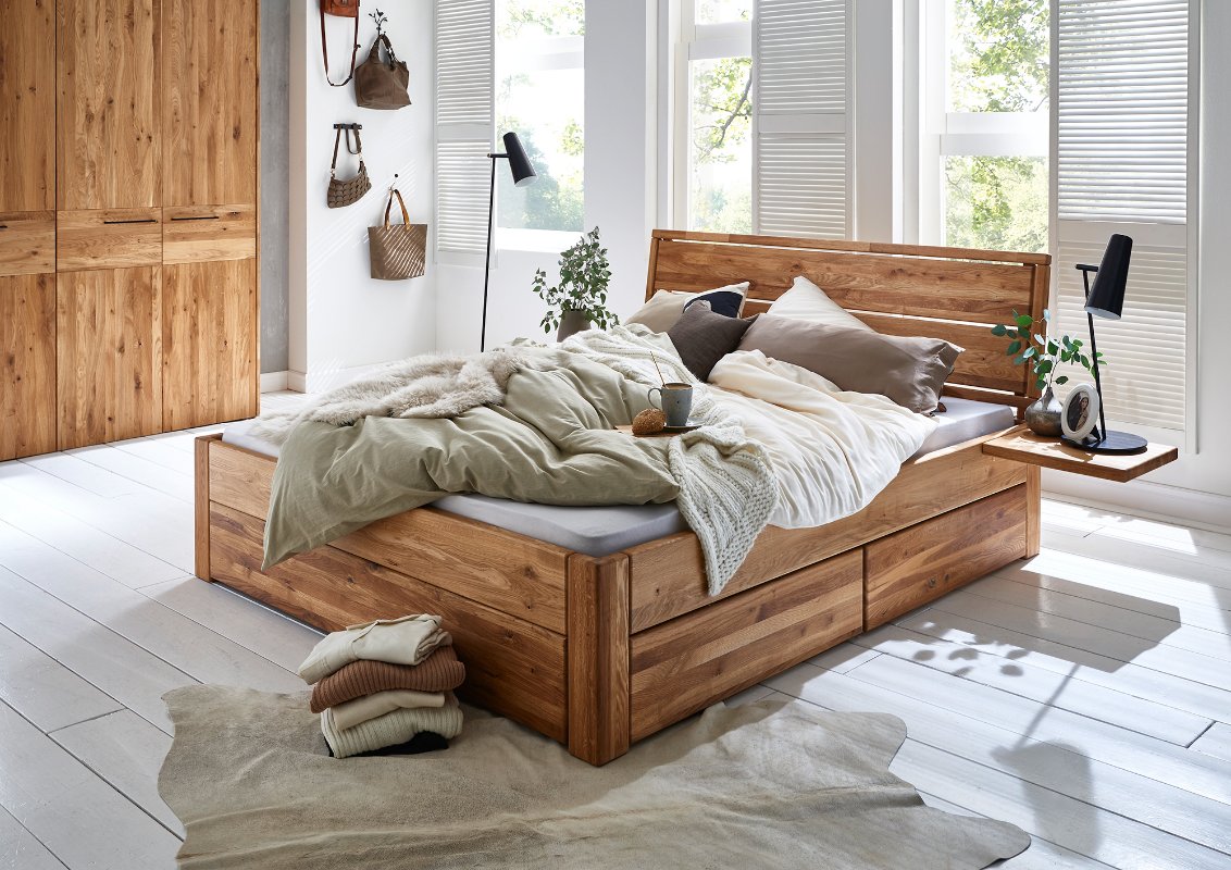 Neem de telefoon op grond Slepen Tweepersoons houten bed | Kopenhagen | Slaapkamerweb