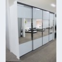 Showroommodel Premium Mirror zweefdeurkast 223x360cm zijkant