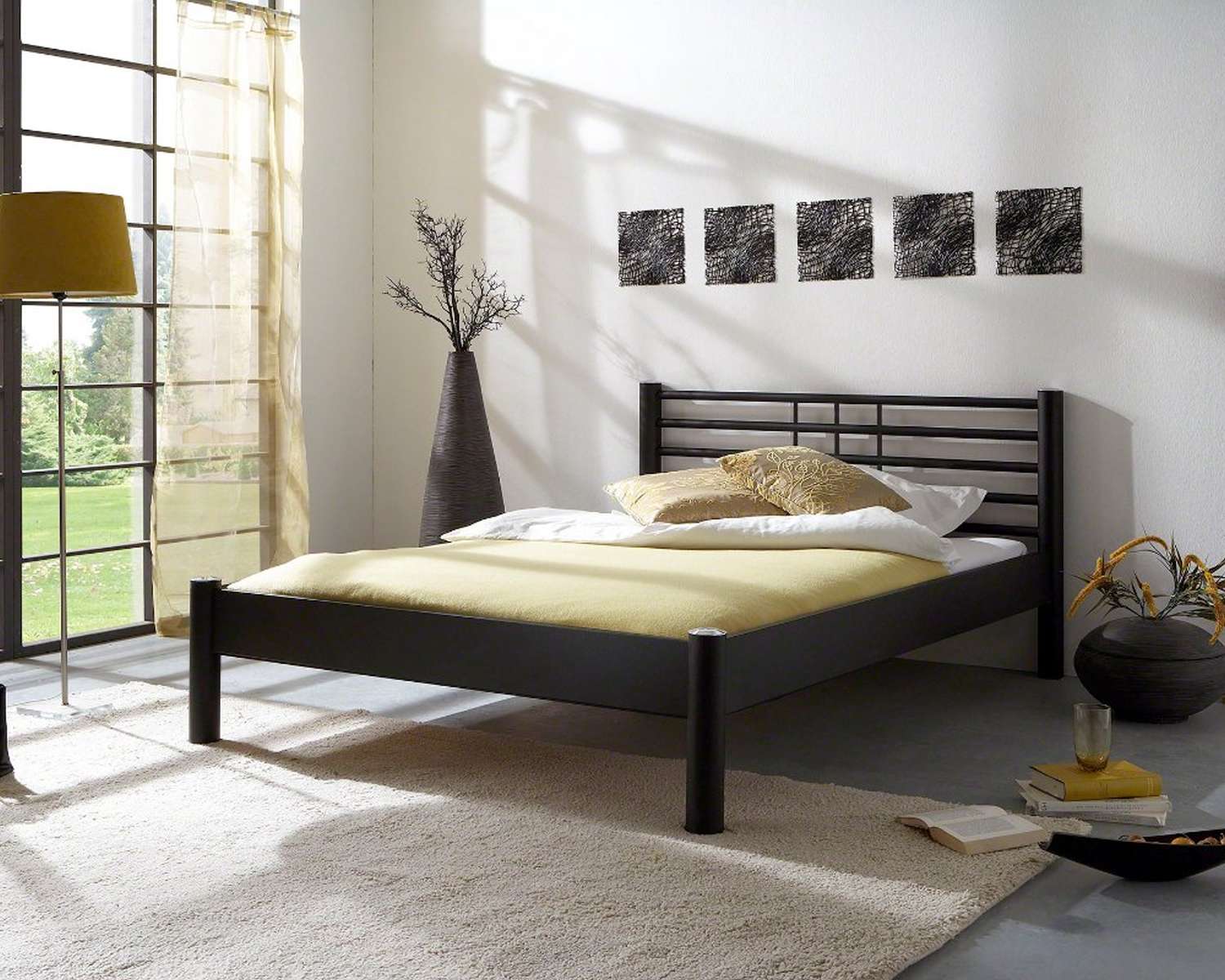 Modern tweepersoons metalen bed