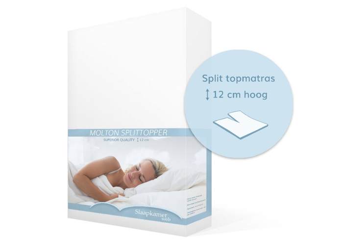 Moltonhoes voor split topper