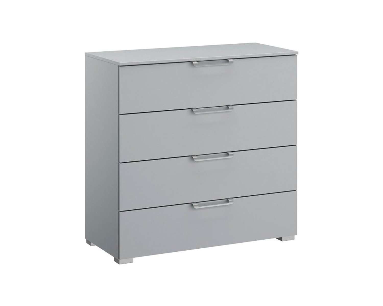 Zijde grijs 4 ladencommode