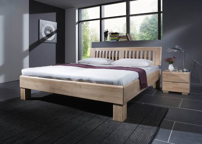 Houten bed Job wild eiken geolied