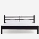 Metalen bed met laag voeteneind tweepersoons